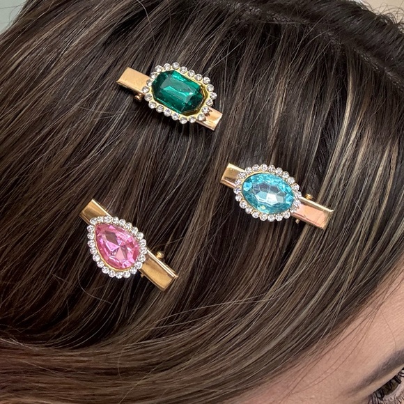 Accessories - Hair candy rhinestone embellished bling hair clips